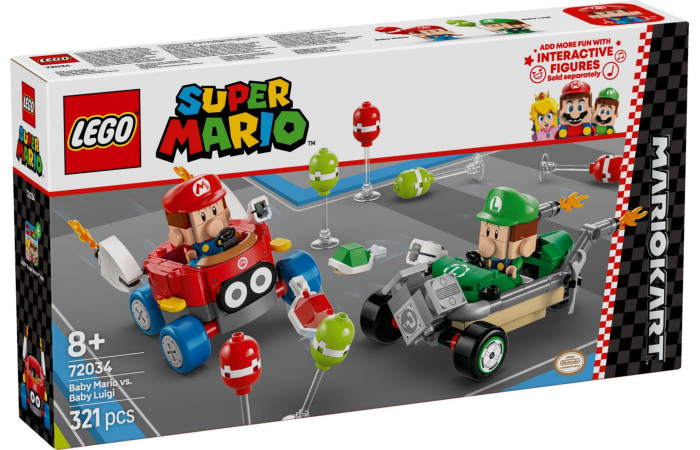 Конструктор LEGO Super Mario Малюк Маріо проти Малиша Луїджі (72034).