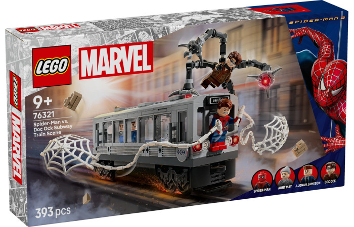 Конструктор LEGO Super Heroes Людина-павук проти Доктора Восьминога на поїзді метро (76321).