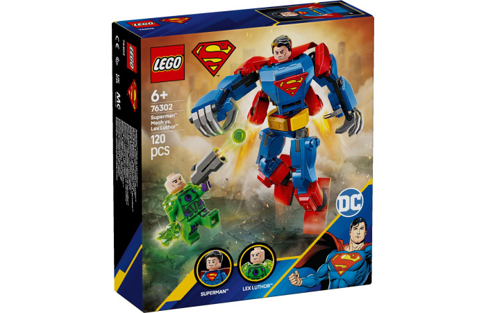 Конструктор LEGO Super Heroes Супермен-робот против Лекса Лютора (76302).