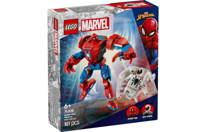 Конструктор LEGO Super Heroes Робот Человека Паука против Анти-Венома (76308).