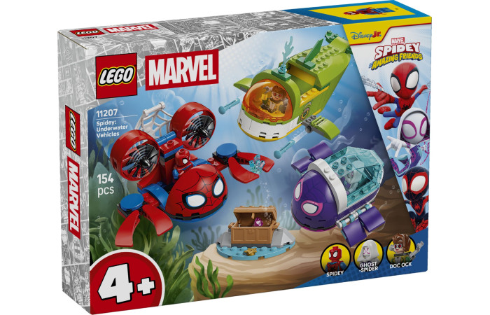 Конструктор LEGO Super Heroes Человек-паук: Подводные аппараты (11207).