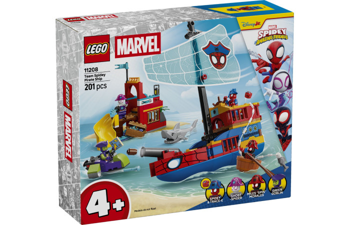 Конструктор LEGO Super Heroes Пиратский корабль команды Человека-Паука (11208).