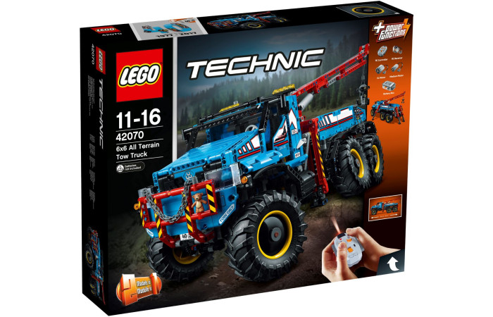 Конструктор LEGO Technic Аварийный внедорожник 6х6 с ДУ (42070).