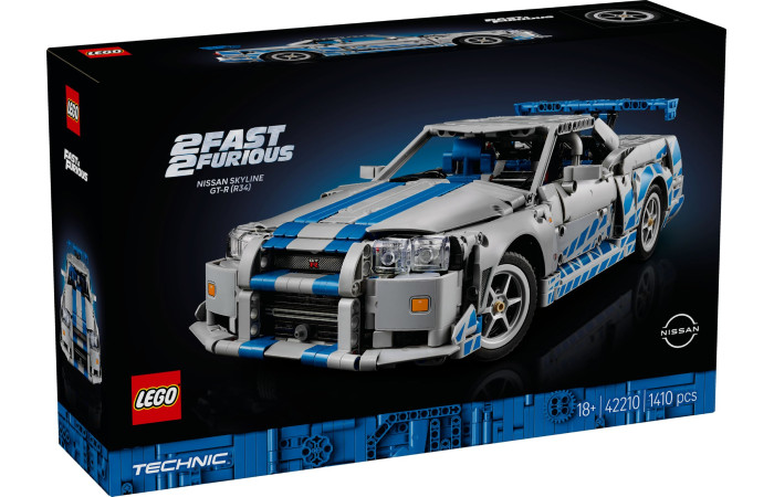Конструктор LEGO Technic Двойной Форсаж Nissan Skyline GT-R (R34) (42210).