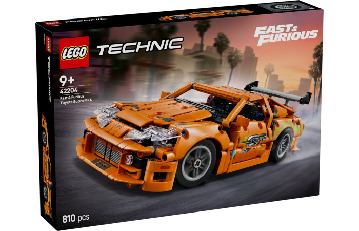 Конструктор LEGO Technic Fast and Furious Toyota Supra MK4 (42204).