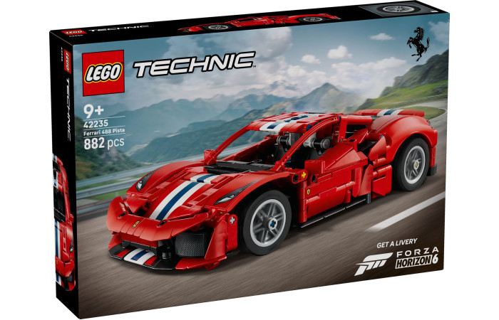 Конструктор LEGO Technic Ferrari 488 Pista (42235). Конструктор LEGO Technic Ferrari 488 Pista (42235).