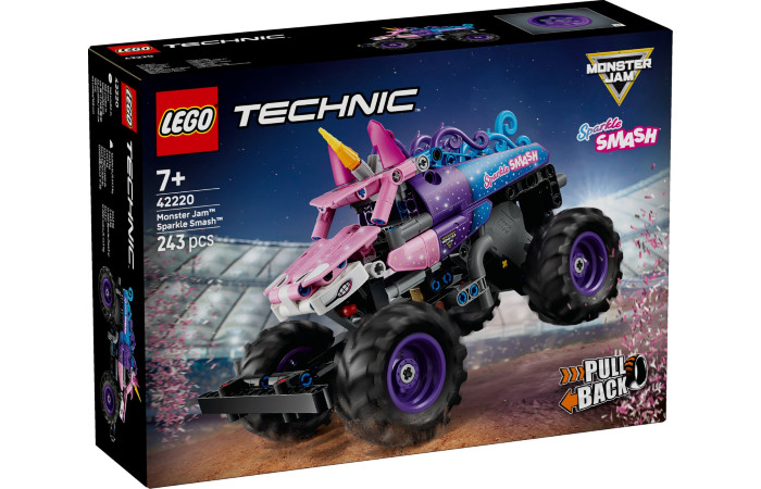 Конструктор LEGO Technic Monster Jam Sparkle Smash (42220). Конструктор LEGO Technic Monster Jam Sparkle Smash (42220).