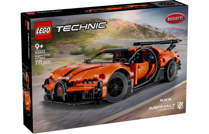 Конструктор LEGO Technic Bugatti Chiron Pur Sport (42222). Конструктор LEGO Technic Bugatti Chiron Pur Sport (42222).