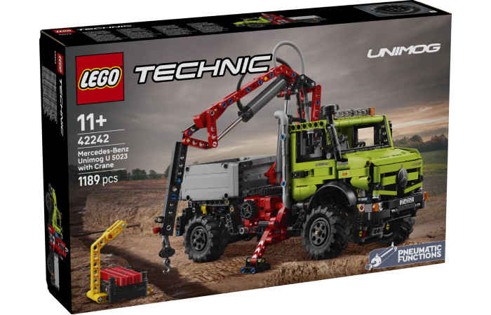 Конструктор LEGO Technic Mercedes-Benz Unimog U 5023 з підйомним краном (42242).