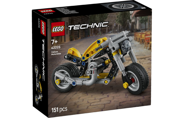 Конструктор LEGO Technic Жовтий мотоцикл (42225). Конструктор LEGO Technic Жовтий мотоцикл (42225).